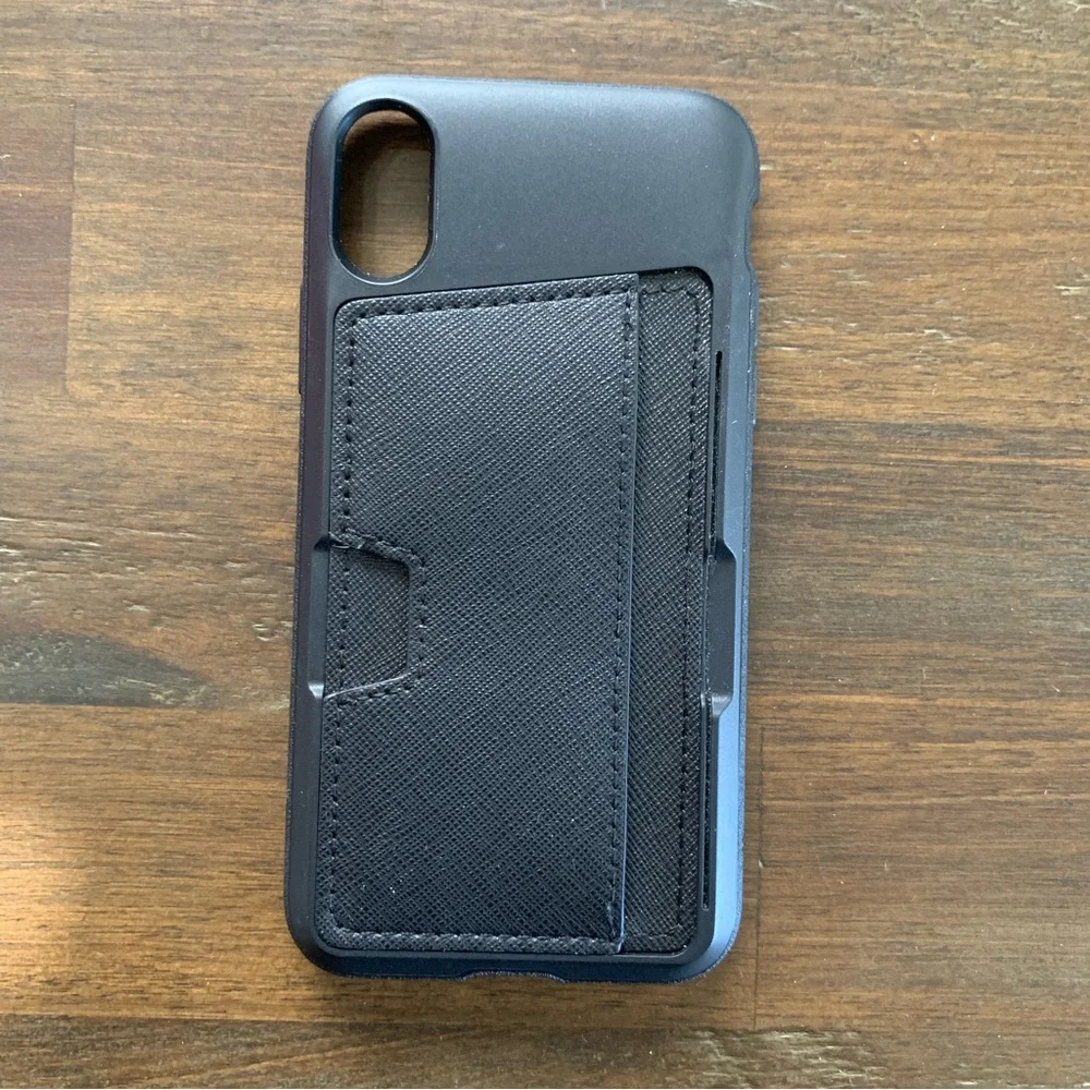 Smartish Silk black credit card case iPhone X/XS